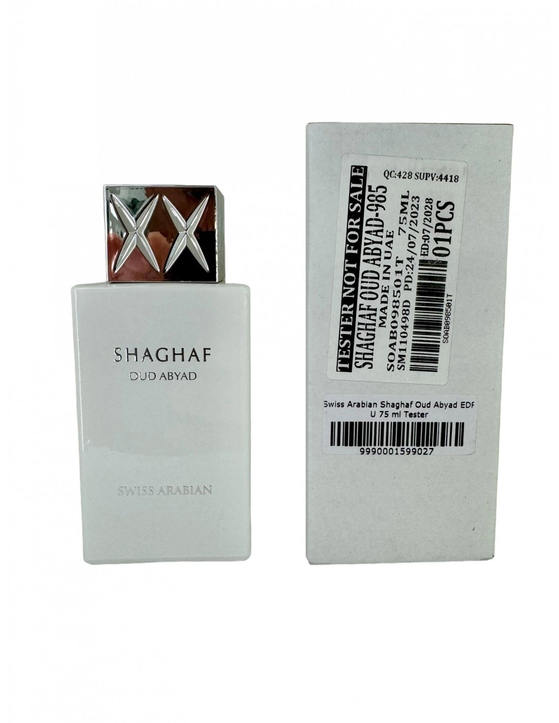 swiss arabian shaghaf oud abyad woda perfumowana 75 ml  tester 